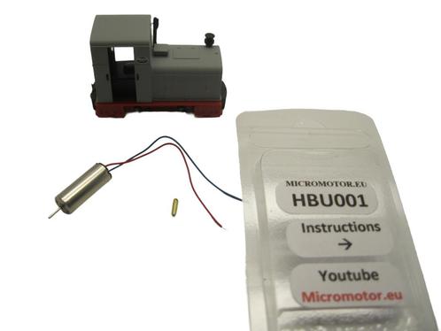 micromotor HBU001 motor ombouwset voor Busch veldbaan, Hobby en Vrije tijd, Modeltreinen | H0, Gelijkstroom, Overige typen, Nieuw