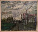 Floris Jespers (1889-1965) - Huis langs de weg, Antiek en Kunst, Kunst | Schilderijen | Klassiek