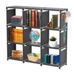 Opbergkast | Boekenkast | Organizer | 110x30x110 | Zwart, Verzenden, Nieuw