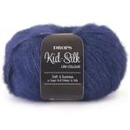 DROPS Kid-Silk Uni Colour - 28 marineblauw - Mohair Garen, Hobby en Vrije tijd, Ophalen of Verzenden, Nieuw