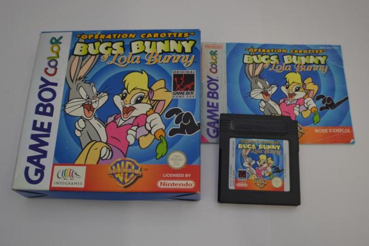 Bugs Bunny & Lola Bunny Operation Carottes (GBC FRA), Spelcomputers en Games, Games | Nintendo Game Boy, Zo goed als nieuw, Verzenden
