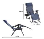 Ligbed Tuin Donkerblauw | 175x67cm | A-kwaliteit, Tuin en Terras, Ophalen of Verzenden, Nieuw, Textileen, Verstelbaar