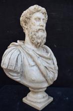 sculptuur, Busto imperatore Marco Aurelio - 26 cm - Herstel, Antiek en Kunst