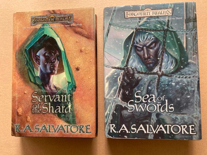 Fantasy - R.A. Salvatore - Paths of Darkness deel 3 en 4, Boeken, Fantasy, Zo goed als nieuw, Ophalen of Verzenden