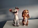 Disney - Figuur - Lady and the tramp pieppoppen (2) - Rubber, Verzamelen, Disney, Nieuw