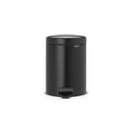 Brabantia Pedaalemmer newIcon 5 ltr - mat Zwart, Huis en Inrichting, Woonaccessoires | Prullenbakken, Verzenden, Nieuw