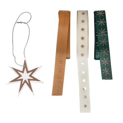 Kerst Lint 4 delig, Hobby en Vrije tijd, Feestartikelen, Nieuw, Verzenden