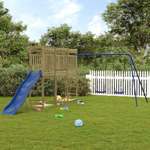 vidaXL Speelhuis geïmpregneerd grenenhout, Kinderen en Baby's, Speelgoed | Buiten | Speeltoestellen, Nieuw, Verzenden
