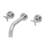 BWS Wastafelkraan Crux 2 Knops Afbouwdeel RVS Look, Ophalen of Verzenden, Nieuw, Chroom, Kraan