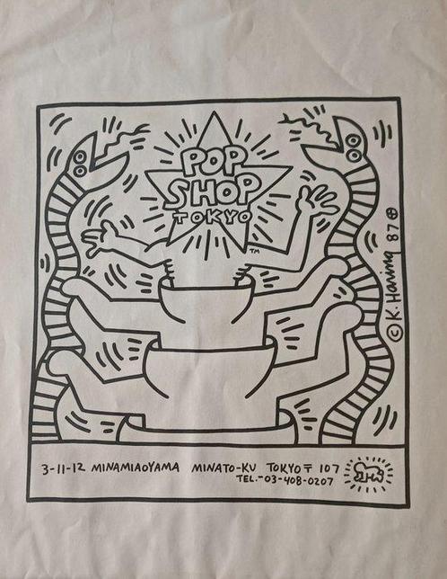 Keith Haring (1958-1990) - Pop Shop Tokyo - Collection, Antiek en Kunst, Kunst | Schilderijen | Modern