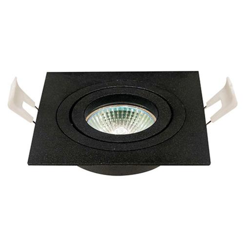 LUX Inbouwspot kantelbaar - Vierkant - GU10 - Mat Zwart, Huis en Inrichting, Lampen | Spots