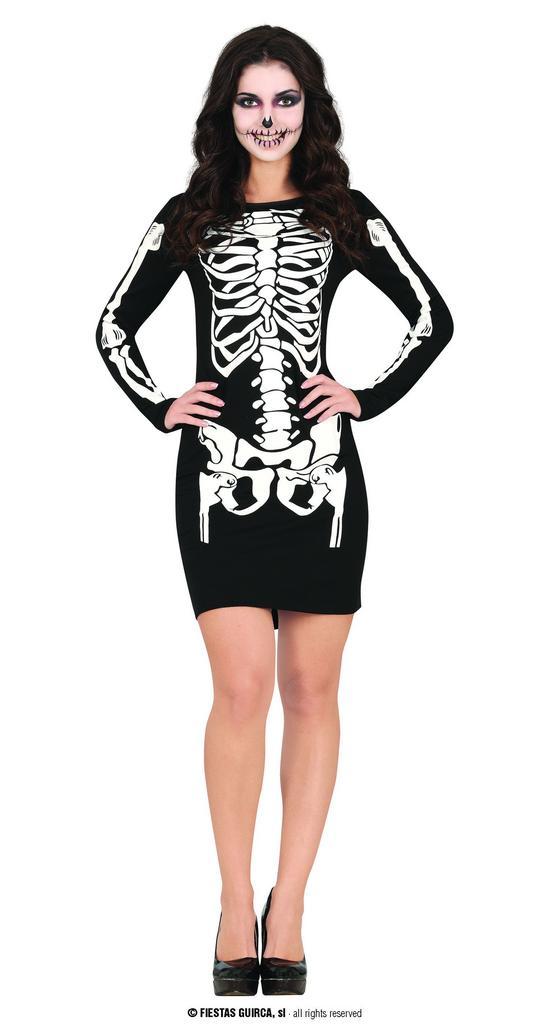 Skelet jurkje, Hobby en Vrije tijd, Feestartikelen, Feestartikel, Nieuw, Verzenden