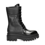 Calvin Klein Knee Boot bikerboots voor dames in het Zwart, Verzenden, Zwart, Lage of Enkellaarzen, Nieuw
