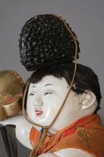 Gosho’ningyô (palace doll) - Gofun pasta, brokaat zijde,, Antiek en Kunst
