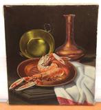 José Gómez Abad (1904-1993) - Bodegón con peras y jarra, Antiek en Kunst, Kunst | Schilderijen | Klassiek