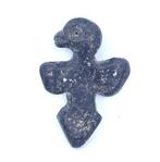 Vroeg-Bactriaan Zwarte steen Adler-Parels-Talisman - 36 mm, Antiek en Kunst