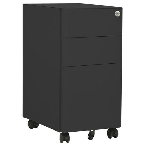 vidaXL Ladeblok verrijdbaar 30x45x59 cm staal, Huis en Inrichting, Kasten | Roldeurkasten en Archiefkasten, Nieuw, Verzenden