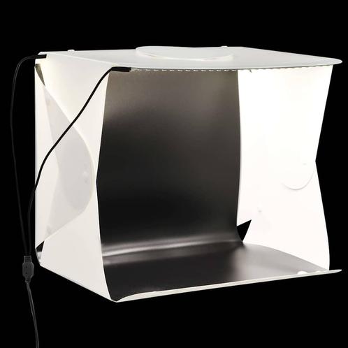 vidaXL Foto-opnamebox met LED inklapbaar 40x34x37 cm, Audio, Tv en Foto, Fotografie | Fotostudio en Toebehoren, Nieuw, Verzenden