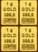 4 x 1 Gramm - Goud .999 - Valcambi Goldbarren LBMA, Postzegels en Munten, Edelmetalen en Baren