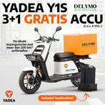 Yadea Y1S bezorgscooter Actie 3+1 accu gratis t.w.v. 999,-, Fietsen en Brommers, Maximaal 45 km/u, Elektrisch, Nieuw, Yadea Y1S