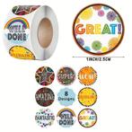 500 stickers labels beloningsticker beloningstimulans 2,5 cm, Nieuw, Ophalen of Verzenden