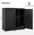 Metalen Archiefkast met Slot en Verstelbare Legplanken, Verzenden, Nieuw in verpakking