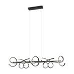 Design hanglamp zwart langwerpig 3-staps dimbaar -, Huis en Inrichting, Lampen | Hanglampen, Nieuw, Overige materialen, Modern