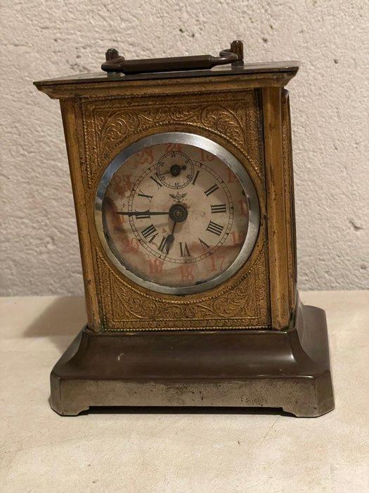 Officierspendule (reisklok) - Antiek Messing - 1850-1900, Antiek en Kunst, Antiek | Klokken