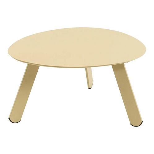 Tiki bijzettafeltje 55x46x28 cm - beige, Huis en Inrichting, Stoelen, Nieuw, Ophalen of Verzenden