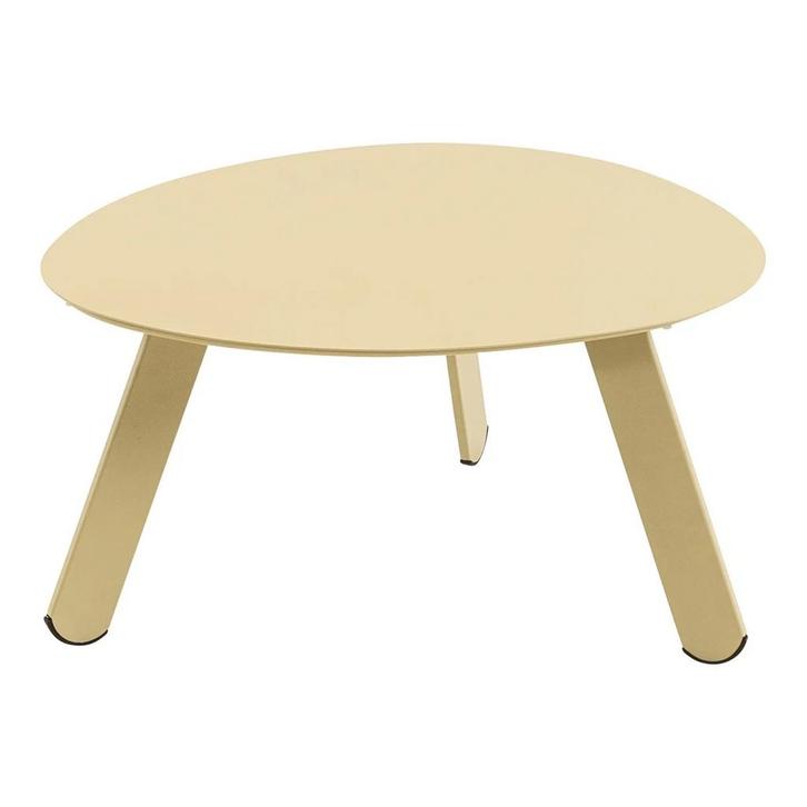 Tiki bijzettafeltje 55x46x28 cm - beige, Huis en Inrichting, Stoelen, Nieuw, Ophalen of Verzenden