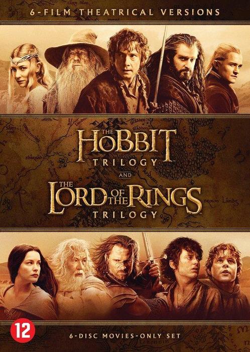 The Hobbit Trilogy & The Lord Of The Rings Trilogy - dvd, Cd's en Dvd's, Dvd's | Actie, Verzenden