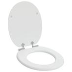 vidaXL Zachte sluit toiletbril Wit 44 x 38 cm MDF-plaat, Verzenden, Nieuw