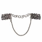 Fako Bijoux® - Vestsluiting - Vestclip - Ketting - Rechthoek, Verzenden, Nieuw