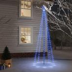 vidaXL Kerstboom met grondpin 310 LEDs blauw 300 cm, Diversen, Kerst, Nieuw, Verzenden