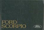 1989 Ford Scorpio Instructieboekje Handleiding Nederlands, Auto diversen, Handleidingen en Instructieboekjes, Verzenden