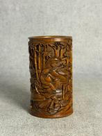 Unieke Collectie van 10 (buxus)hout snijwerken - Eind 20e, Antiek en Kunst