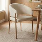 *WOONWINKEL* Eiken Eetkamerstoel Met Armleuningen, Huis en Inrichting, Stoelen, Verzenden, Nieuw, Stof