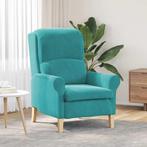 vidaXL Fauteuil Turquoise 76 x 94 x 102 cm Fluweel, Huis en Inrichting, Fauteuils, Verzenden, Nieuw