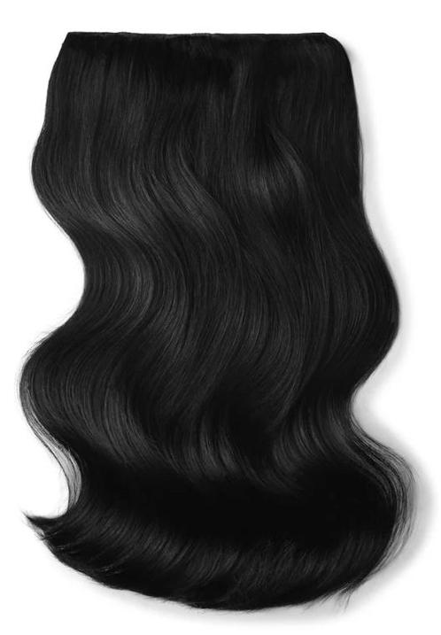 Remy Human Hair extensions Double Weft  16 - zwart 1#, Sieraden, Tassen en Uiterlijk, Uiterlijk | Haarverzorging