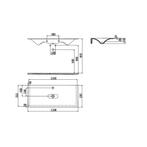 Wastafel AquaSplash Pion 119,8x53cm Wit, Doe-het-zelf en Verbouw, Ophalen of Verzenden, Nieuw