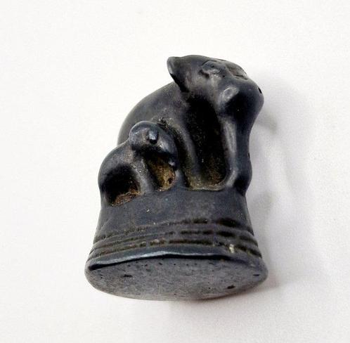 Oud Indo-Chinees Gemengd Metaal Olifant- en babyvormige, Antiek en Kunst, Antiek | Overige Antiek