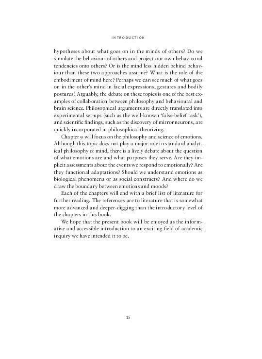 Philosophy of mind brain and behaviour 9789089536549, Boeken, Studieboeken en Cursussen, Zo goed als nieuw, Verzenden