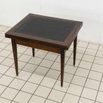 Verlengbare Tafel met Leren Blad, Ophalen of Verzenden, Nieuw