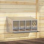 vidaXL Kippennestkast met 4 vakken gegalvaniseerd metaal, Verzenden, Nieuw