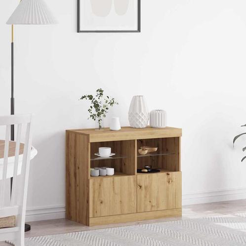 vidaXL Dressoir Bruin 81 x 37 x 67 cm Bewerkt hout, Huis en Inrichting, Kasten | Dressoirs, Nieuw, Minder dan 50 cm, Overige houtsoorten