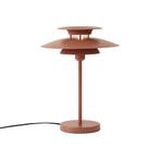 Retro tafellamp mokka staal 45cm - Pauly, Huis en Inrichting, Lampen | Tafellampen, Nieuw, Overige materialen, Retro, Minder dan 50 cm