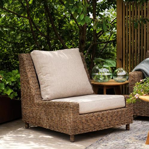 *WOONWINKEL* Brafab Sandkorn Buiten Fauteuil Van Synthetisch, Tuin en Terras, Tuinsets en Loungesets, Nieuw, Verzenden