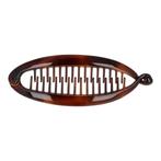 Haarspeld bananenklem - Staartklem basic 11cm - Bruin, Nieuw