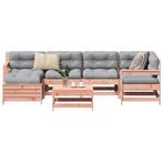 vidaXL 7-delige Loungeset massief douglas vurenhout, Verzenden, Nieuw, Loungeset