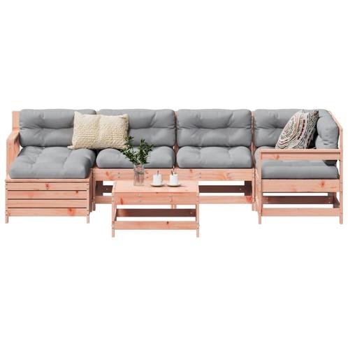 vidaXL 7-delige Loungeset massief douglas vurenhout, Tuin en Terras, Tuinsets en Loungesets, Loungeset, Nieuw, Verzenden